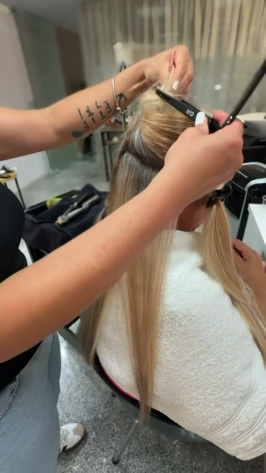 Tratamento de cabelo loiro